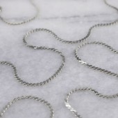 Lantisor argint rodiat 1,1 mm x 45 cm DiAmanti Serpentina040-45cm-SL